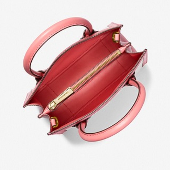 Michael Kors Mercer Medium Logo Embossed Cotton Canvas Crossbody Bag - Picture 2 of 4